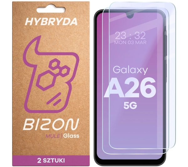 Bizon elastyczne Glass Mule Duo do Galaxy A26 5G 2 sztuki