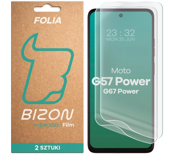 Bizon na ekran Film Hydrogel Front Duo do Motorola Moto G57 Power / G67 Power 2 sztuki