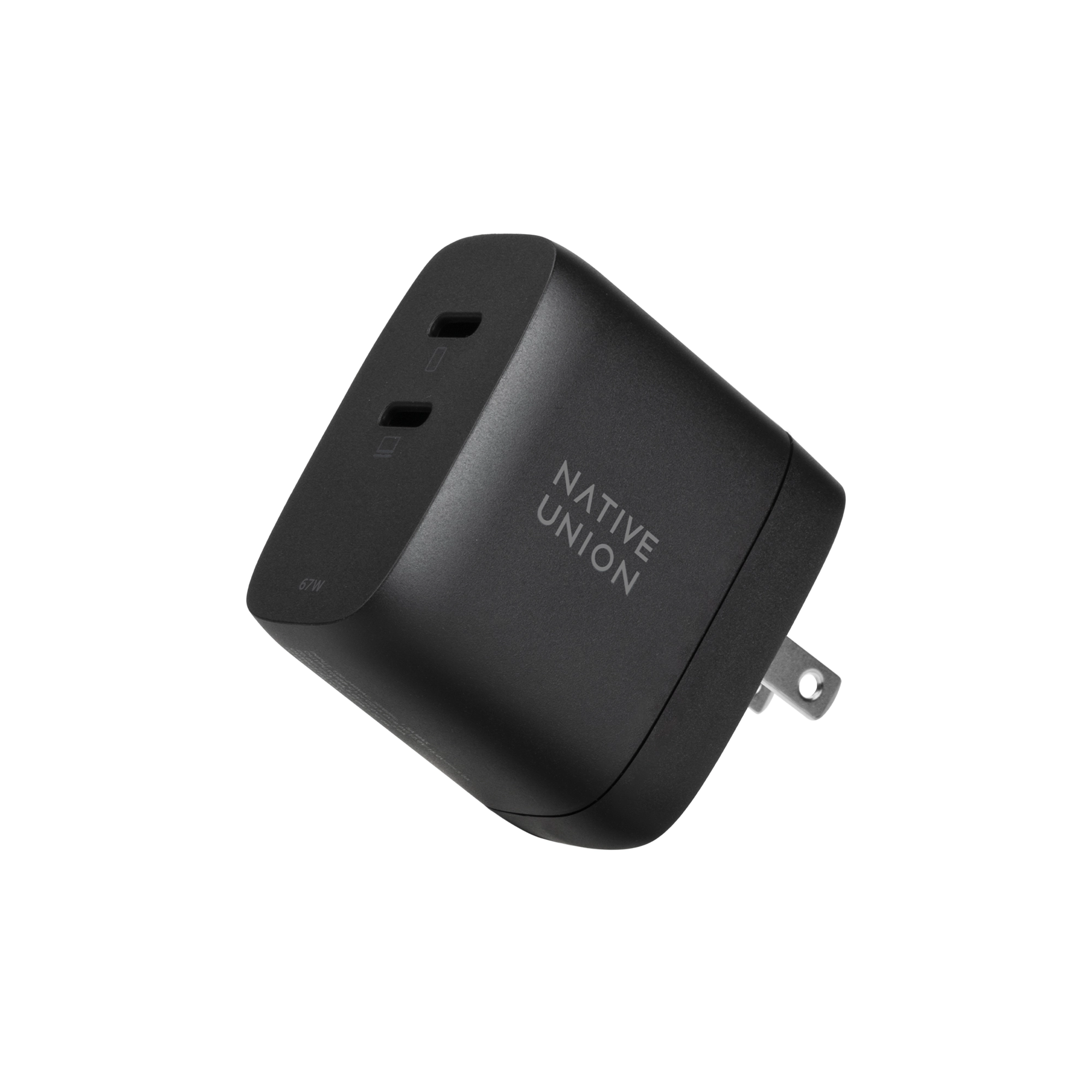 Ładowarka sieciowa Native Union FAST-PD67-BLK-INT GaN 2x USB-C 67W Czarny