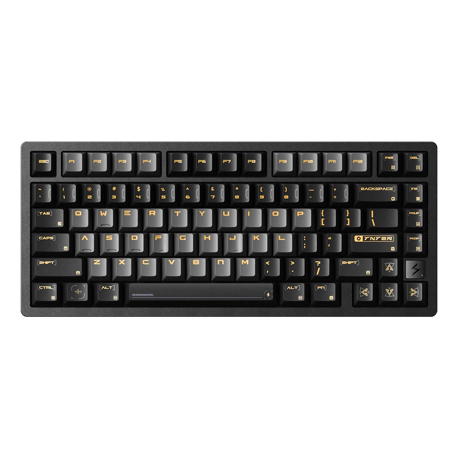 Klawiatura magnetyczna VGN Flash 75 Pro Gateron Magnetic Jade Pro Switch Czarno-Szary