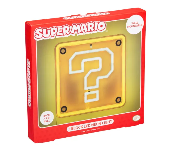 Paladone Block LED Neon Light Super Mario Question