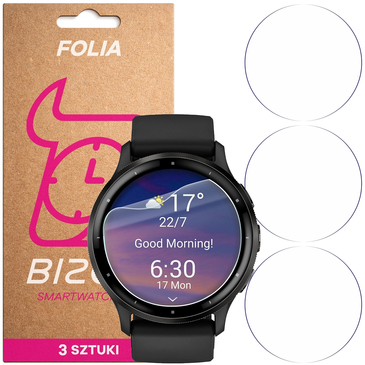 Folia hydrożelowa Bizon Watch Film HydroFlex do Garmin Venu 3
