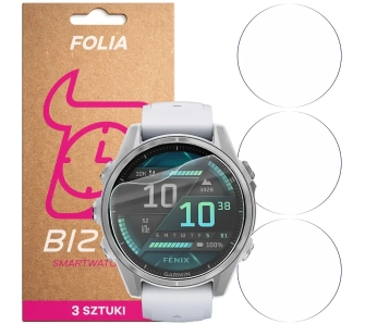 Folia hydrożelowa Bizon Watch Film HydroFlex do Garmin Fenix 8 AMOLED 43 mm