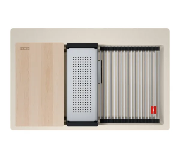 Zlewozmywaki kuchenne - Franke Kanon KNG PRO 610-73 FTL Granitowy Orzechowy