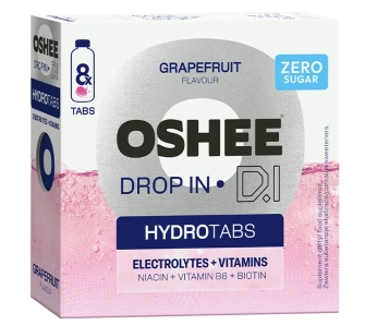 Tabletki OSHEE Drop in Elektrolity + Witaminy Grapefruit 8szt.