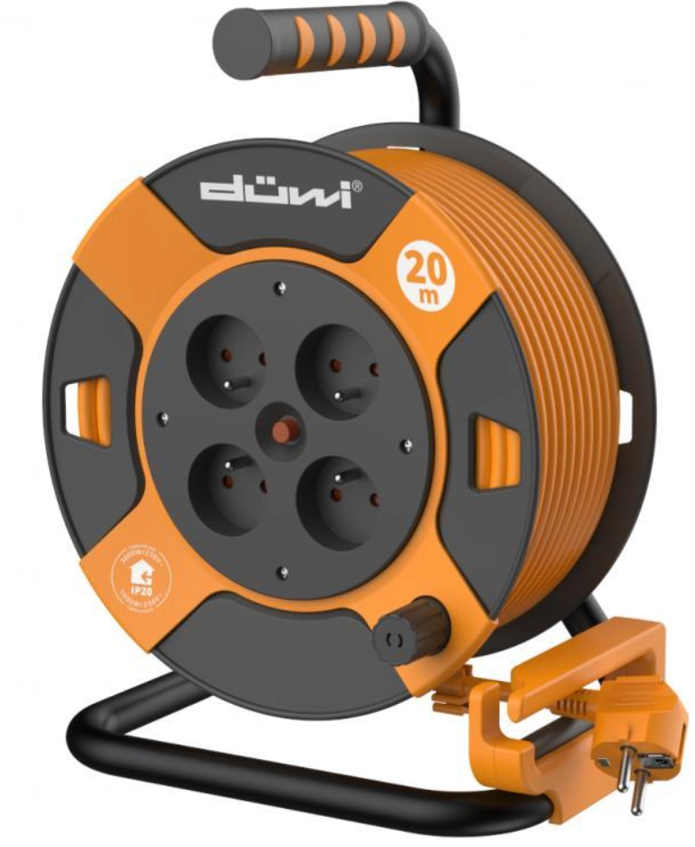Przedłużacz bębnowy Duwi 3G1,0 20m