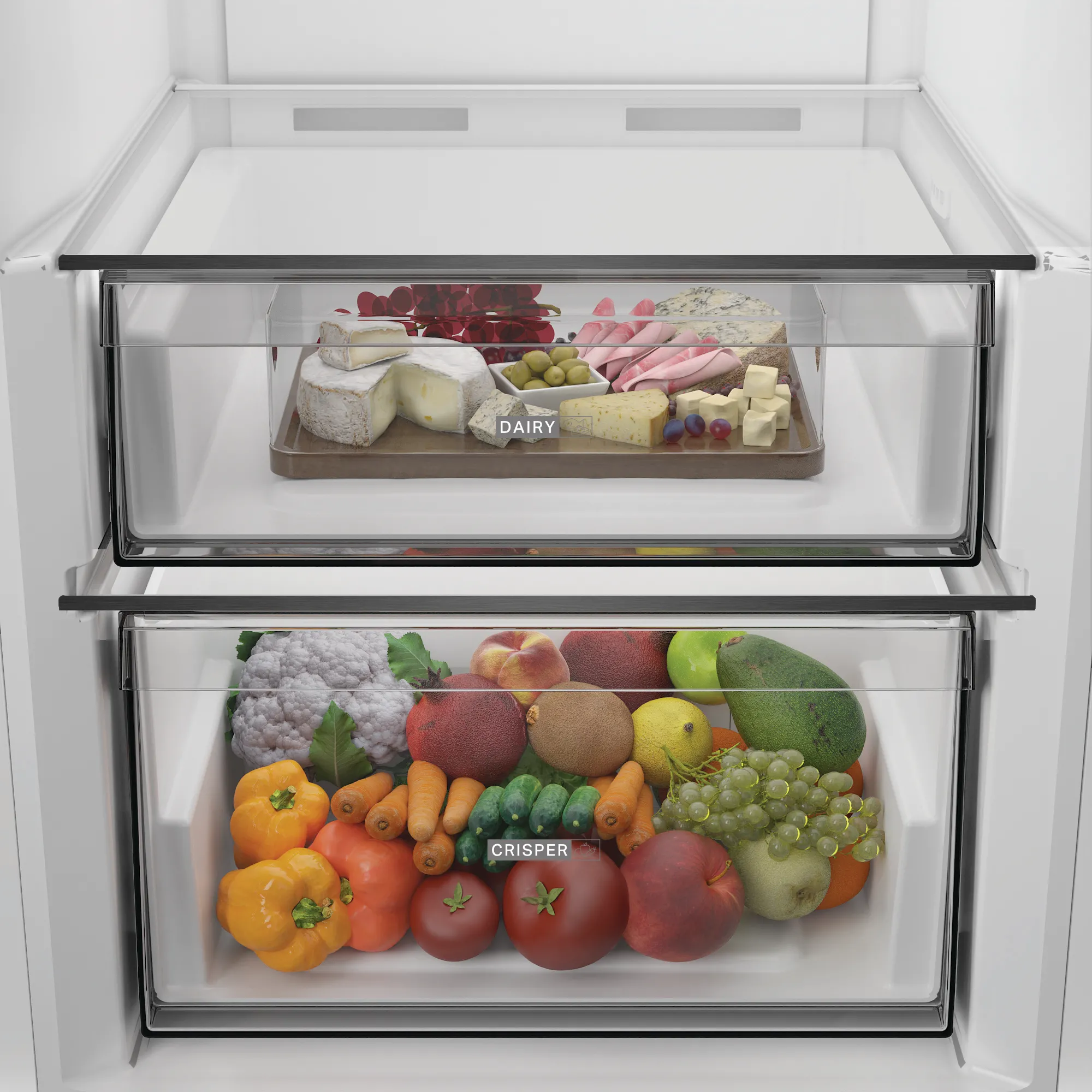 Wnętrze chłodziarki Whirlpool WHMLF6442XP4E