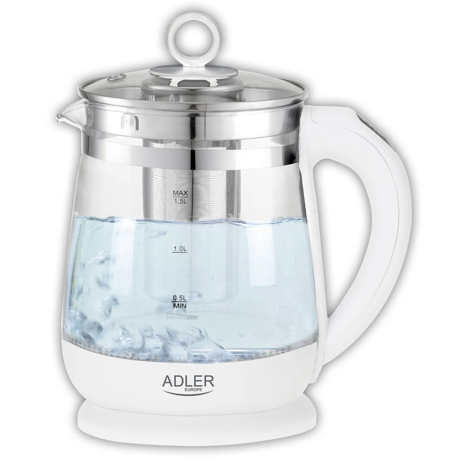 Czajnik Adler AD 1299 1,5l 2200W Regulacja temperatury Biały