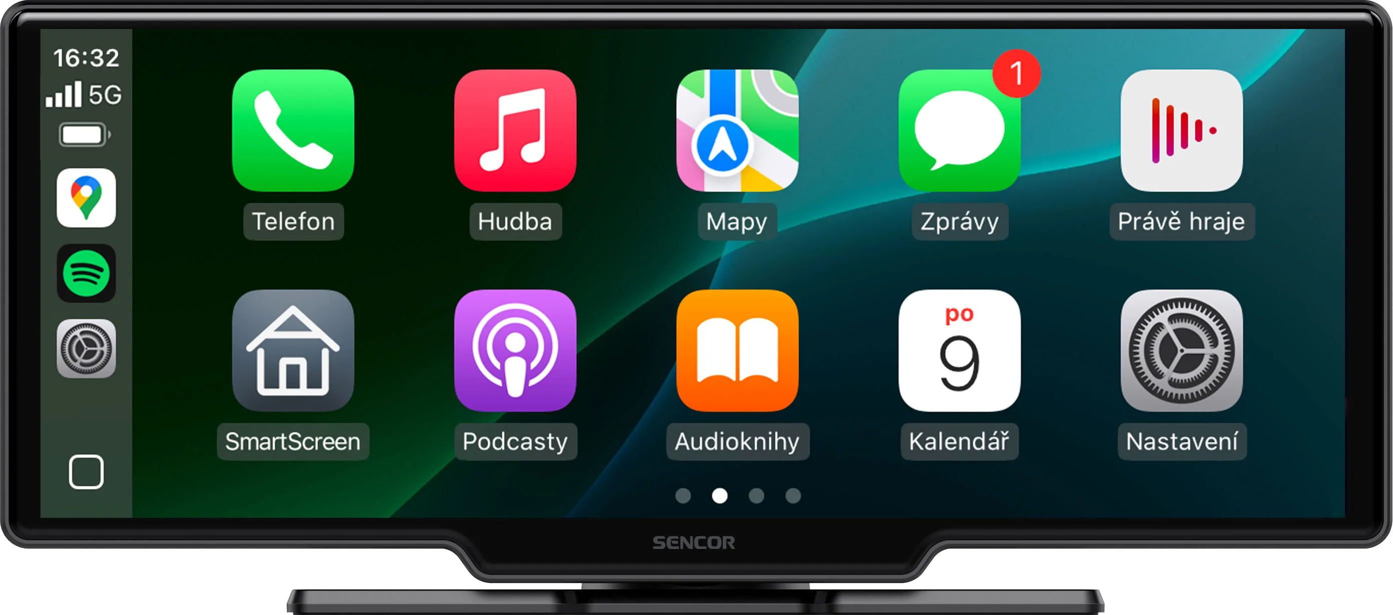 Stacja multimedialna Sencor SCT M1060BWT Carplay / Android Auto