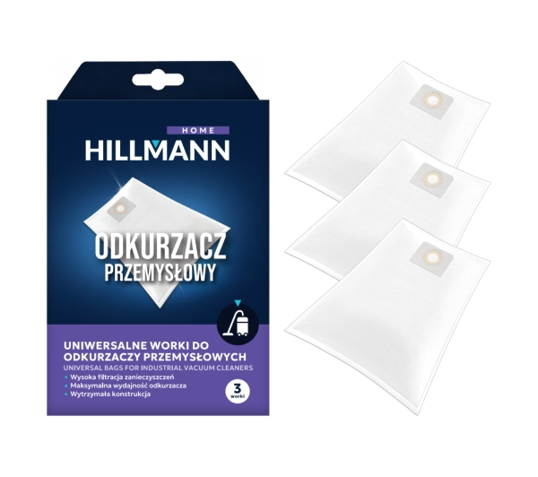 HILLMANN Uniwersalne do odkurzaczy przemysłowych WO011 3 worki