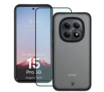 Szkło hartowane Bizon Angelo Pack do Xiaomi Redmi Note 15 Pro 5G Czarny