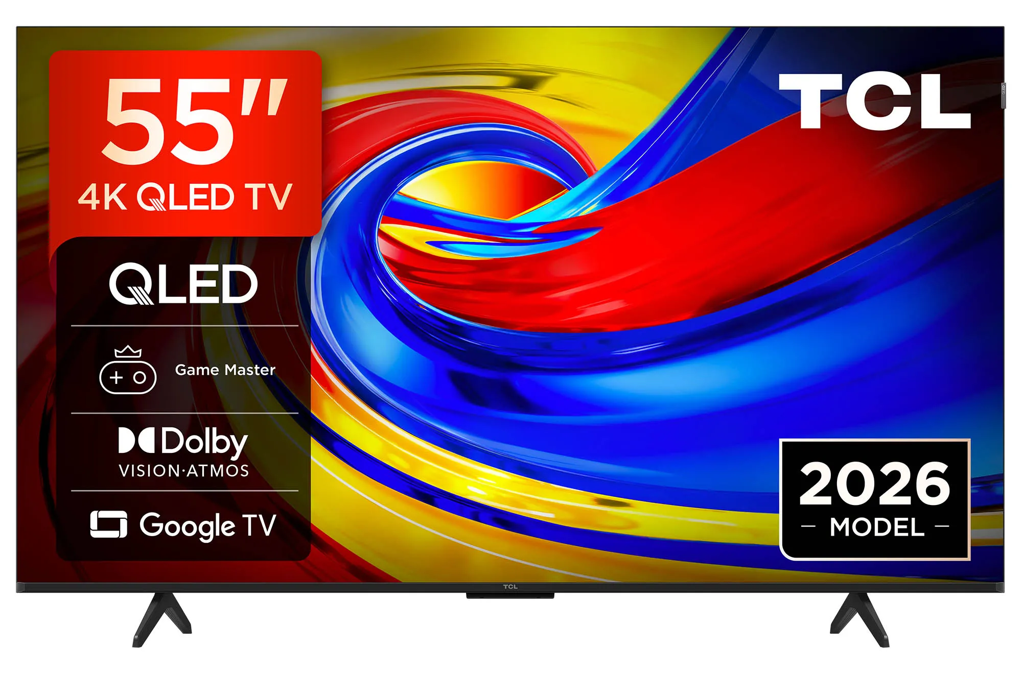 Telewizor TCL 55P7L 55" QLED 4K Google TV Funkcje AI Dolby Vision Dolby Atmos HDMI 2.1 DVB-T2