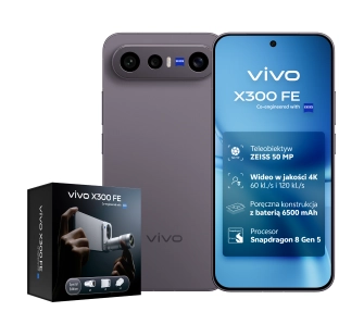 Smartfon vivo X300FE 5G 12/512GB 6,31" 120Hz 50Mpix Czarny + Zestaw