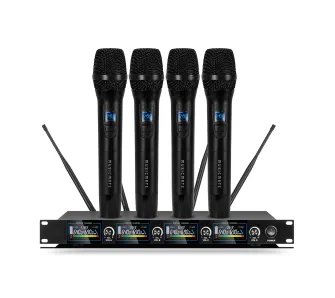 Mikrofon Musicmate Zestaw mikrofonowy MM-850 OpenStage Dynamiczny Bezprzewodowy Czarny