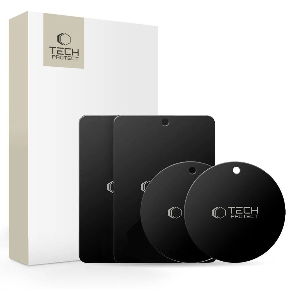Blaszki do uchwytu magnetycznego Tech-Protect MetalPlate 4szt. Czarny