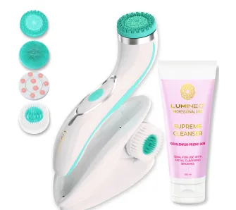 Szczoteczka do twarzy Lumineo Pro + Żel do skóry trądzikowej 100ml