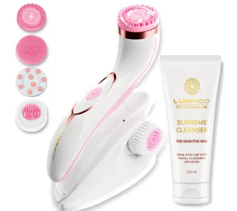 Szczoteczka do twarzy Lumineo Pro + Żel do skóry wrażliwej 100ml