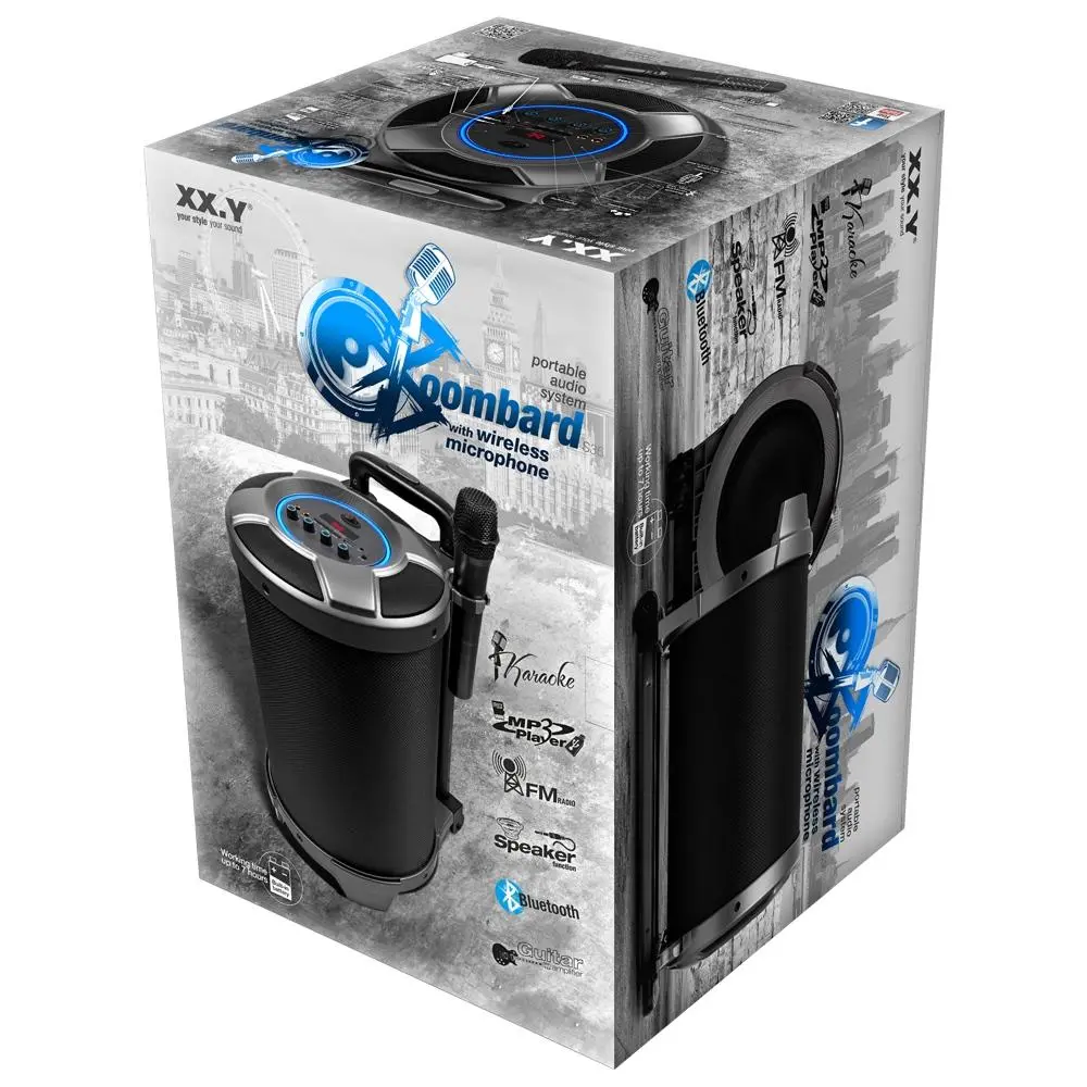 Głośnik Bluetooth XX.Y Boombard S36 30W Radio FM Czarny