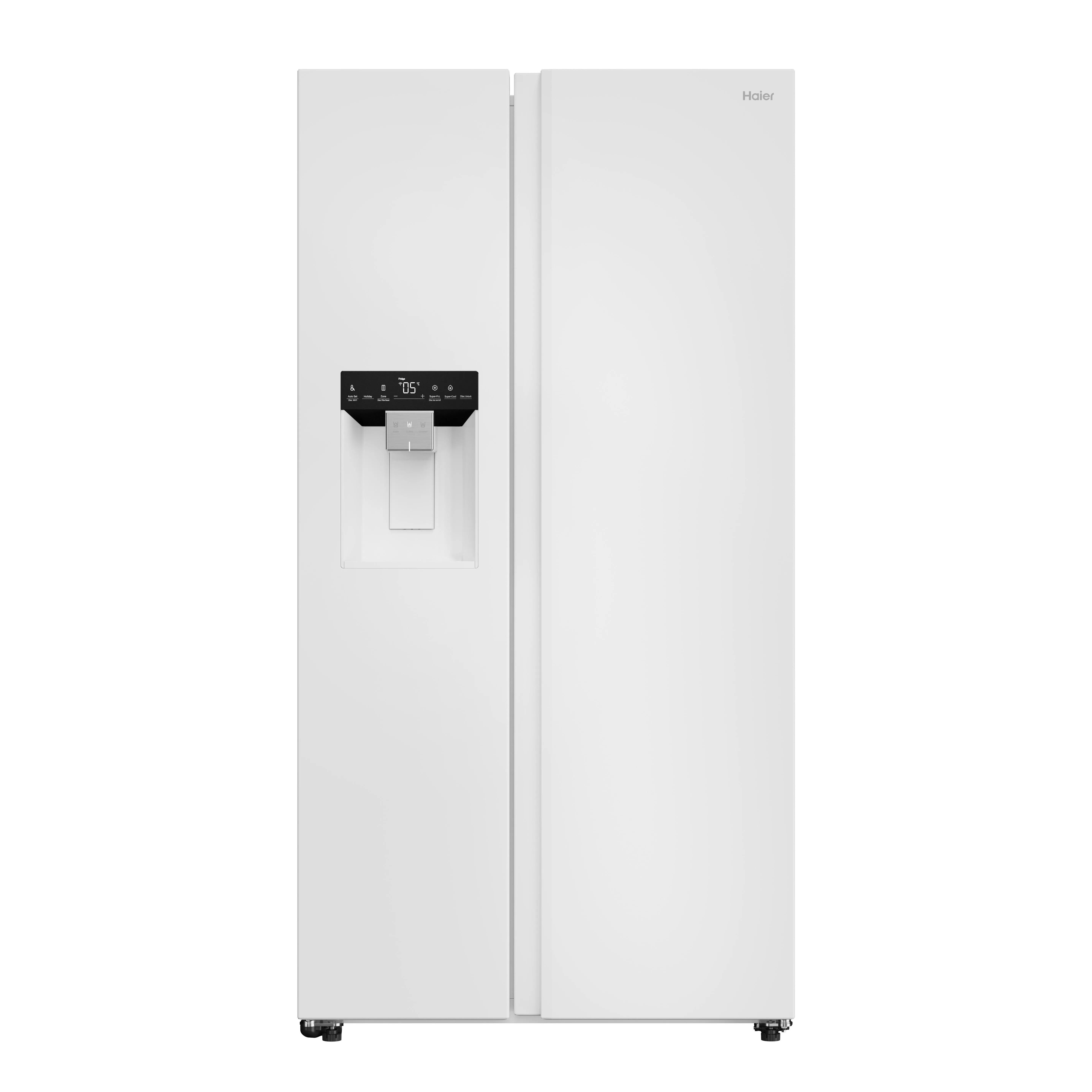 Lodówka Haier SBS HSW79F18DIGW Pełny No Frost 177,5cm Szuflada z kontrolą wilgotności Zdalne sterowanie Biały