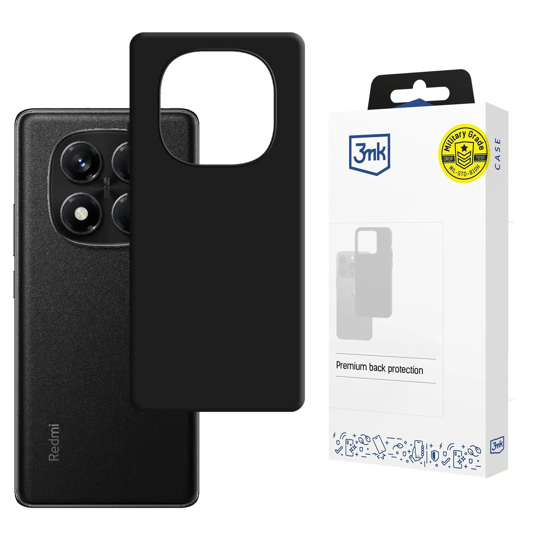 Etui 3mk Hardy Mellow Case do Redmi Note 14 Pro 5G Czarny