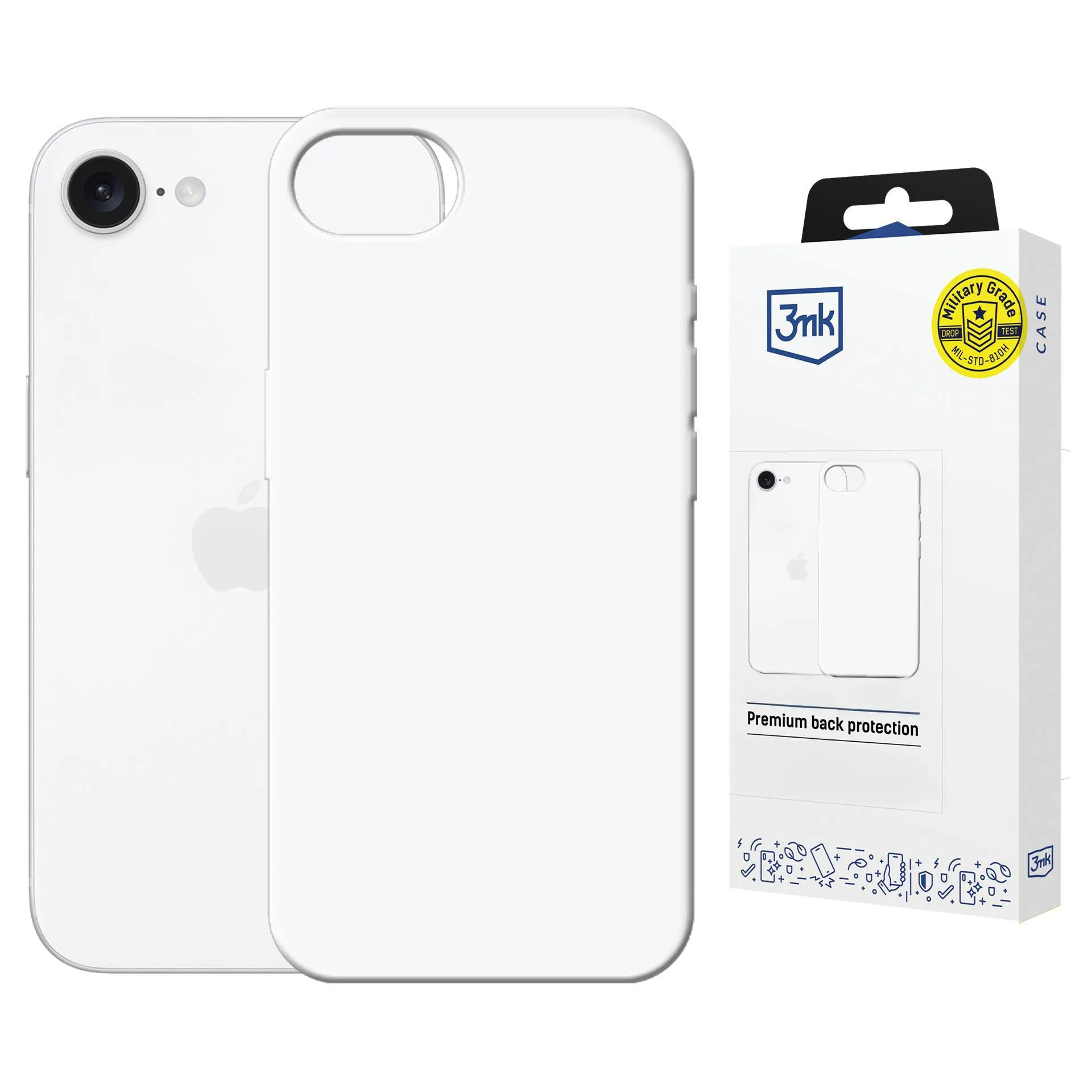 Etui 3mk Hardy Mellow MagCase White do iPhone 16E/ iPhone 17E Biały