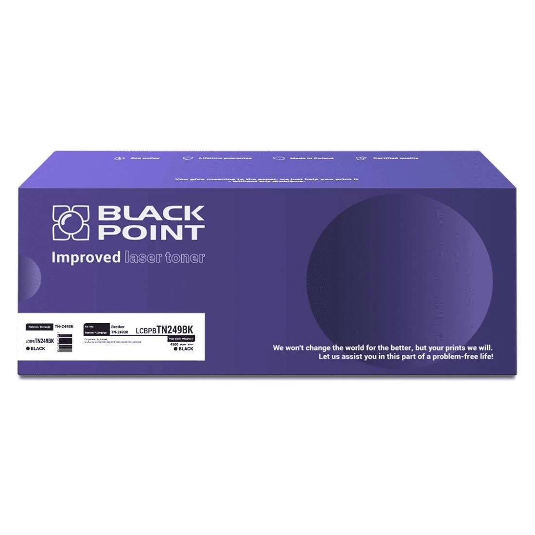 Toner Black Point LCBPBTN249BK (zamiennik TN-249BK) Czarny