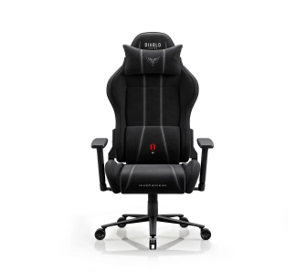 Fotel Diablo Chairs X-One 2.0 Normal Burned Black Gamingowy do 140kg Tkanina Czarny
