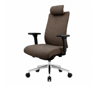 Fotel Jan Nowak VECTOR Fabric Brown Biurowy do 120kg Tkanina Brązowy