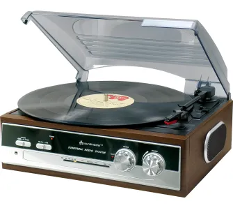 Gramofon Soundmaster PL186H Manualny Napęd paskowy Przedwzmacniacz Brązowy
