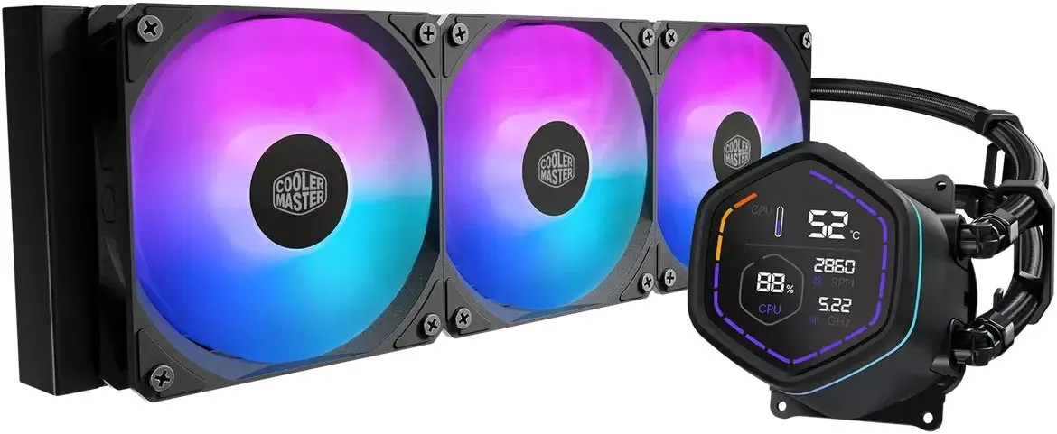 Chłodzenie Cooler Master MasterLiquid Core Nex Digital Series 360 ARGB Czarny