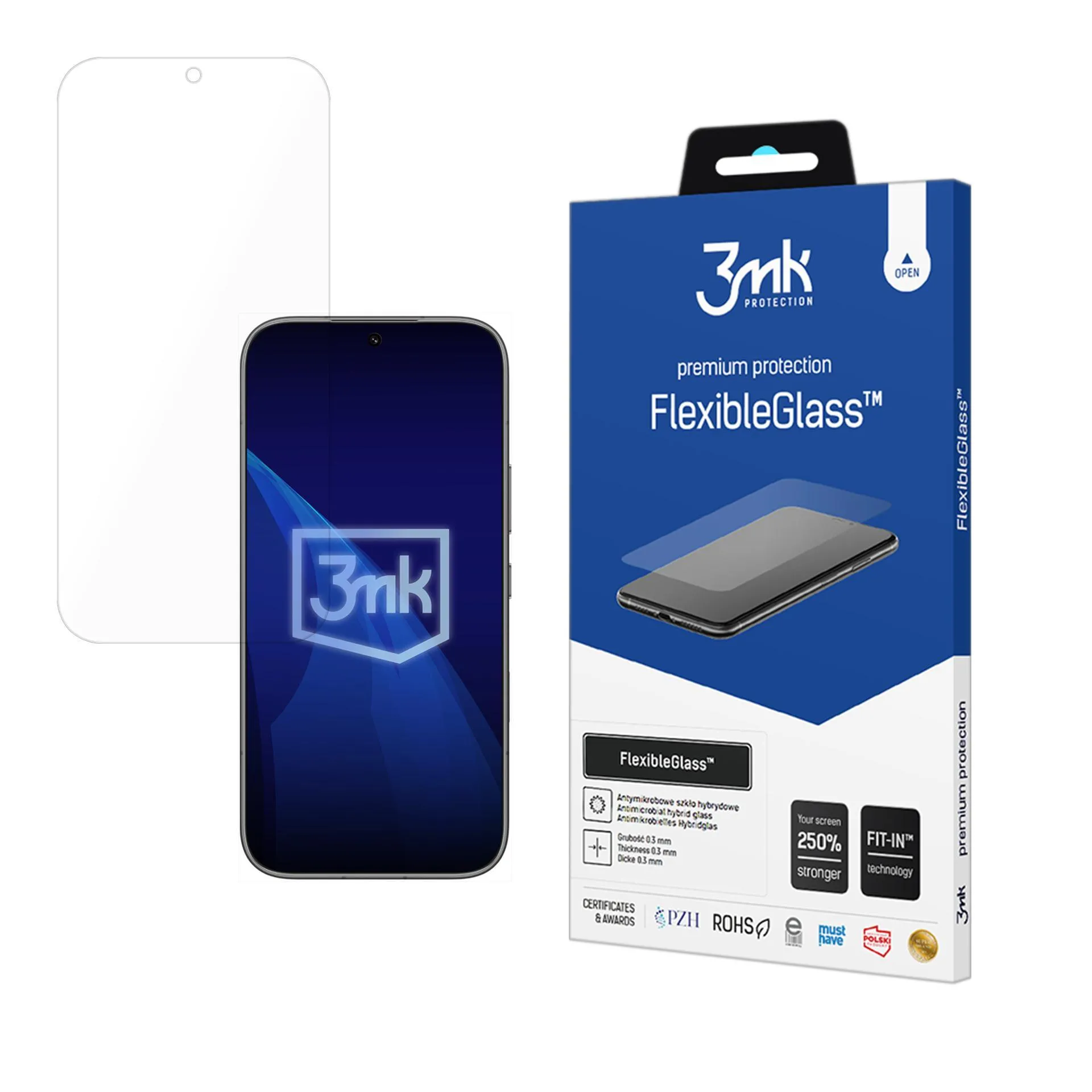 Szkło hybrydowe 3mk FlexibleGlass do Honor 600 5G/ 600 Pro 5G