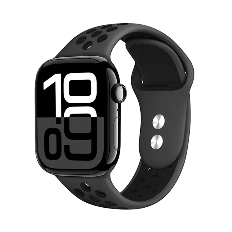 Pasek Crong Duo Sport do Apple Watch 38/40/41/42mm Szaro-Czarny