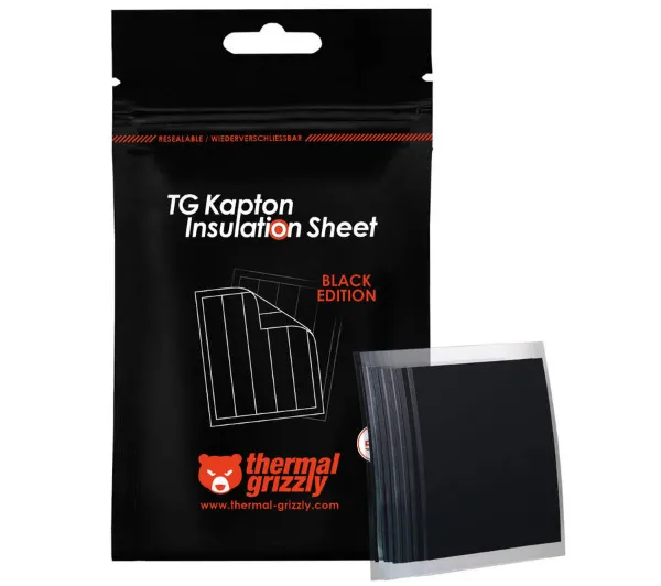 Thermal Grizzly TG Kapton Insulation Sheet Black 50szt.