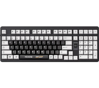 Klawiatura mechaniczna MCHOSE UT98 Kailh Icy Creamsicle Switch Czarno-Biały