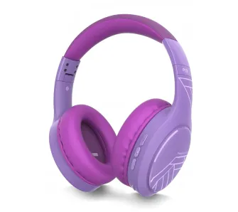 Słuchawki bezprzewodowe PowerLocus P19 Purple Nauszne Bluetooth 5.3 Fioletowy