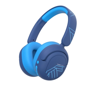Słuchawki bezprzewodowe PowerLocus Lion Kids ANC Nauszne Dla Dzieci Bluetooth 5.4 Niebieski