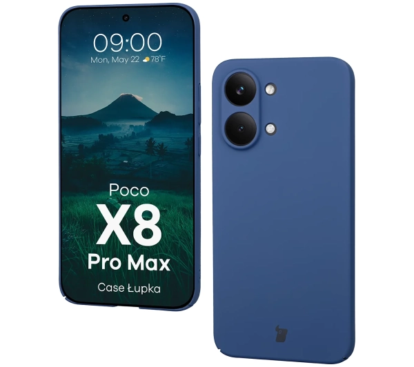 Bizon Case Łupka do Xiaomi POCO X8 Pro Max Niebieski