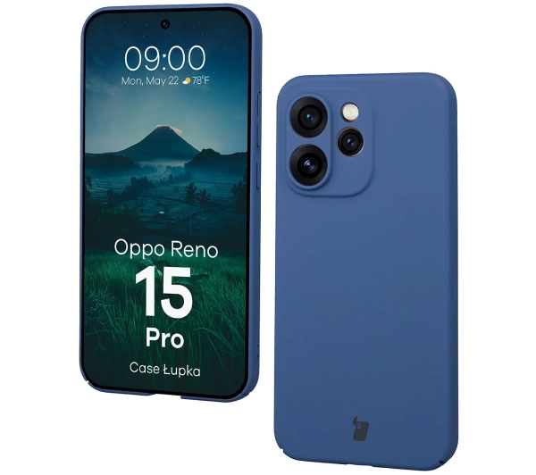 Bizon Case Łupka do Oppo Reno 15 Pro Niebieski