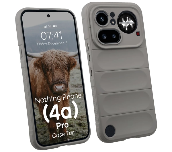 Bizon Case Tur do Nothing Phone (4a) Pro Jasnoszary