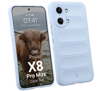 Etui Bizon Case Tur do Xiaomi POCO X8 Pro Max Jasnoniebieski