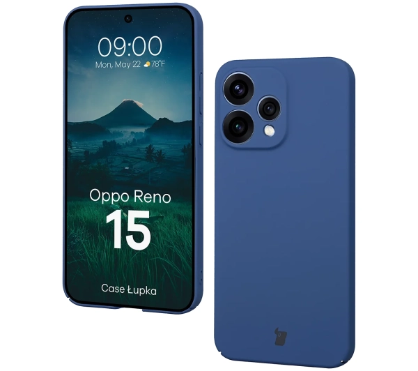 Bizon Case Łupka do Oppo Reno 15 Niebieski