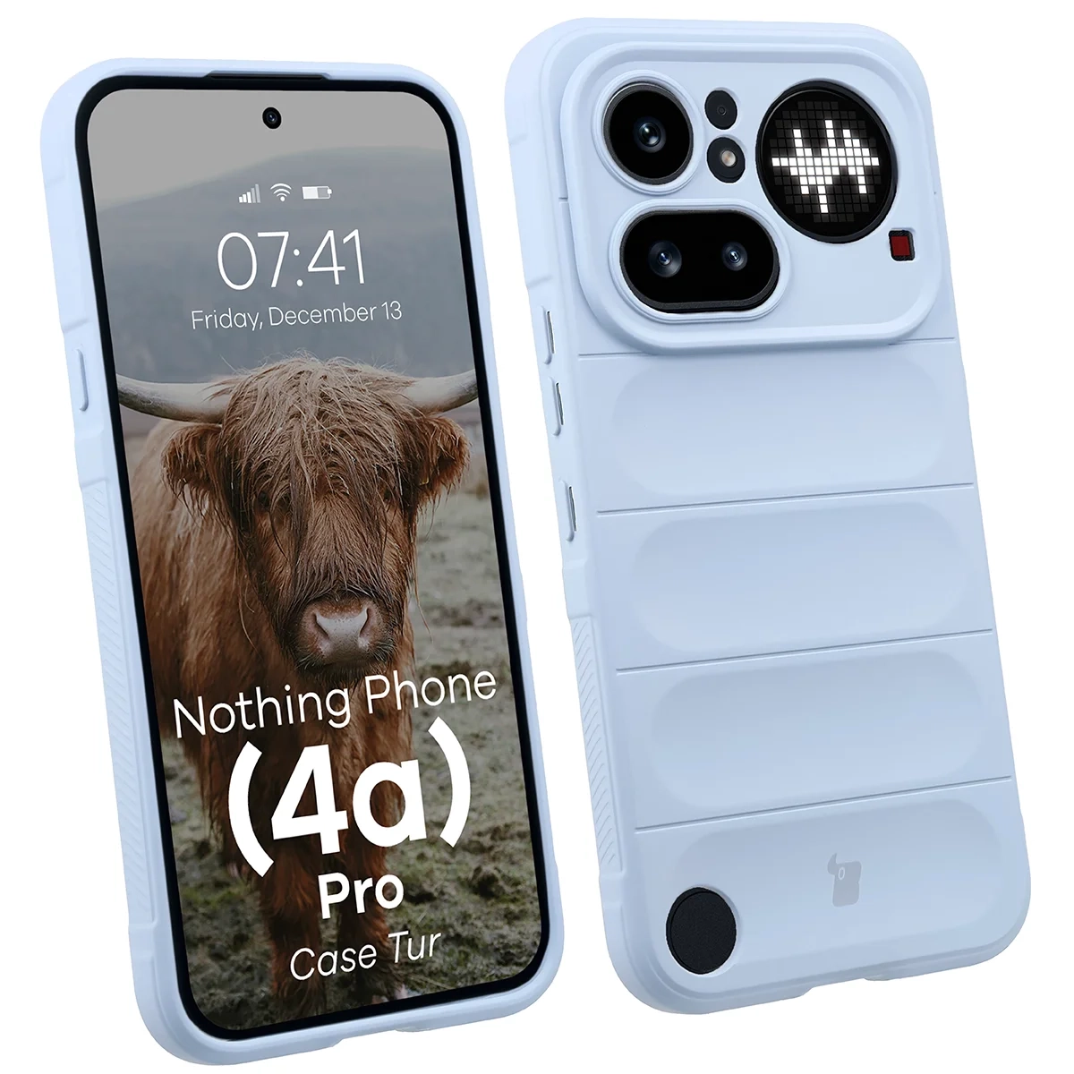 Etui Bizon Case Tur do Nothing Phone (4a) Pro Jasnoniebieski