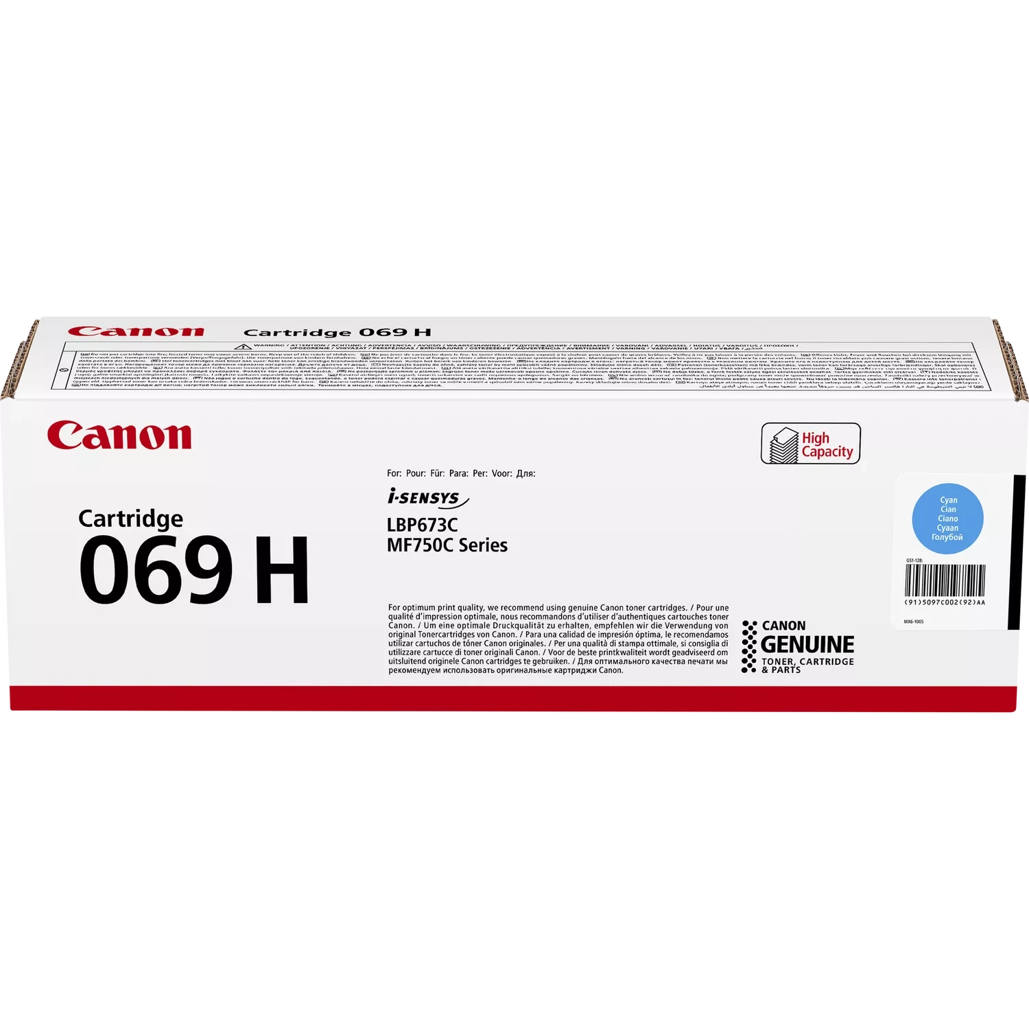 Toner Canon CRG-069H Błękitny