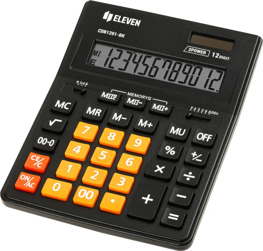 Kalkulator Eleven CDB1201BK-OR Czarny