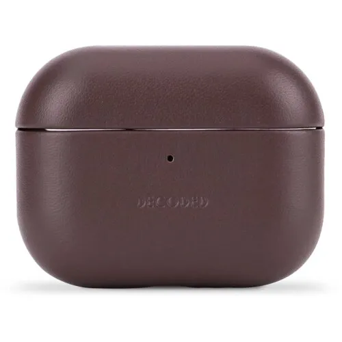 Etui na słuchawki Decoded Leather Case MagSafe do Apple AirPods Pro 3 Brązowy