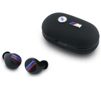 Słuchawki bezprzewodowe BMW M Metal Logo Dokanałowe Bluetooth 5.3 Czarny