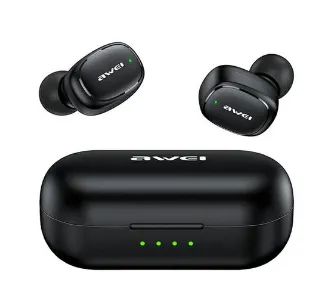 Słuchawki bezprzewodowe Awei T13 Pro TWS Dokanałowe Bluetooth 5.1 Czarny
