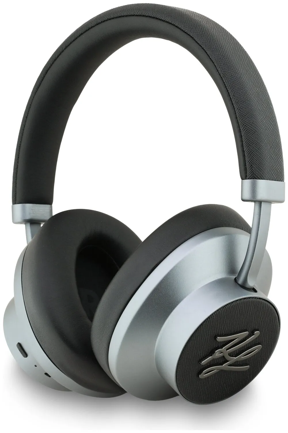 Słuchawki bezprzewodowe Karl Lagerfeld Grained Initials ANC Nauszne Bluetooth Czarny