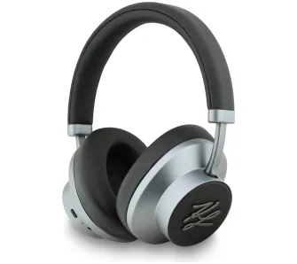 Słuchawki bezprzewodowe Karl Lagerfeld Grained Initials ANC Nauszne Bluetooth Czarny