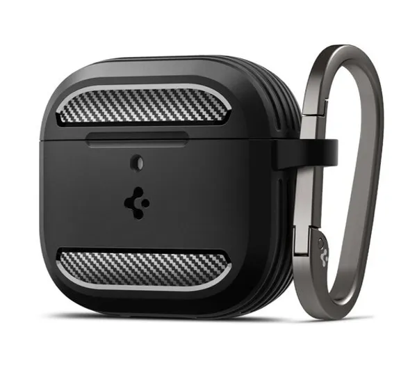 Spigen Rugged Armor do Apple AirPods 4 Czarny